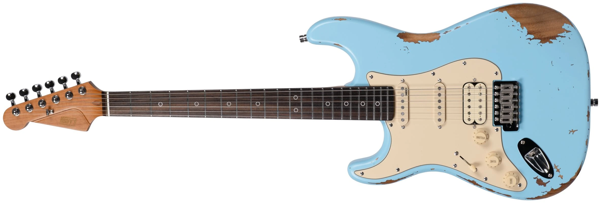 Henrys SNAKE II Relic ST-1N HSS LEFTHAND Python blue